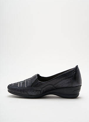 Mocassins voute plantaire talon de 4 à 6cm noir GEO-REINO femme