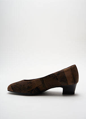 Ballerines carré talon plat jusqu'à 3cm marron DORNDORF femme