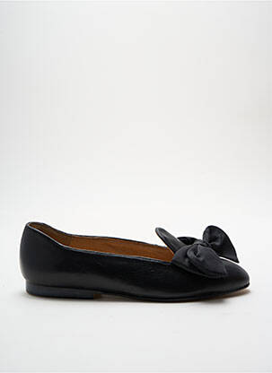 Ballerines tissage satiné talon plat jusqu'à 3cm noir BRIGITTE VON SERVAS femme