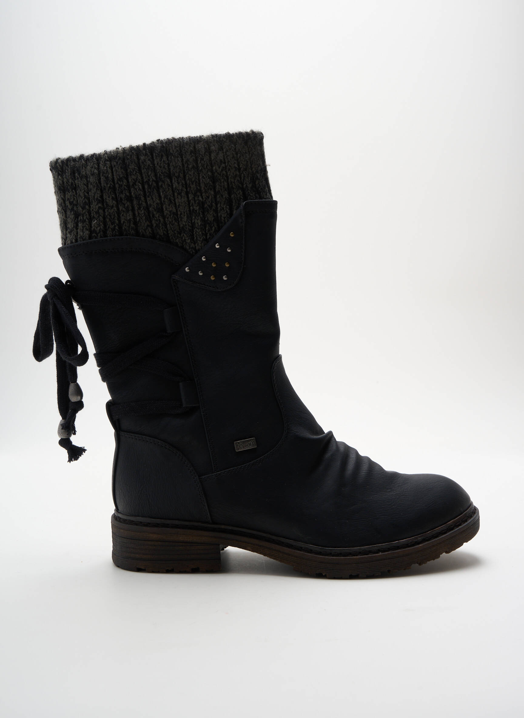 RIEKER Bottes de couleur noir en soldes pas cher 2304929 noir00 Modz