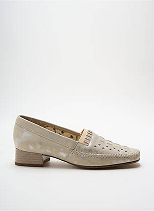 Mocassins voute plantaire talon plat jusqu'à 3cm beige OMBELLE femme