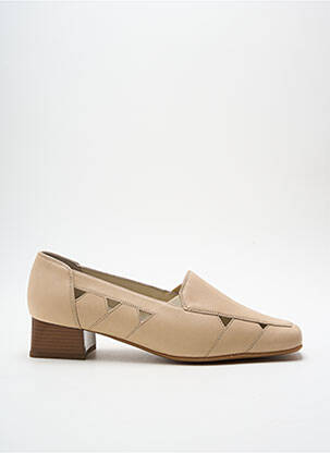 Mocassins carré talon plat jusqu'à 3cm beige DORNDORF femme