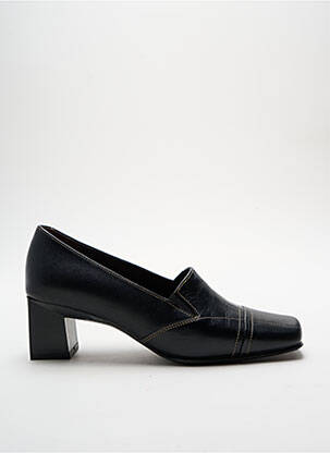 Mocassins carré talon de 4 à 6cm noir SIMONA femme