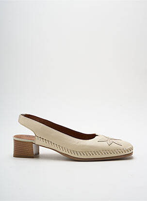 Sandales/Nu pieds beige GF CONFORT pour femme