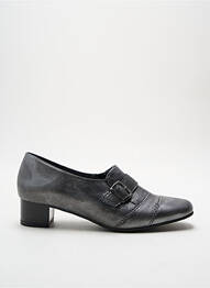 Mocassins carré talon de 4 à 6cm gris OMBELLE femme