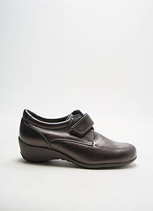 Chaussures de confort matière lisse talon de 4 à 6cm marron BOPY femme