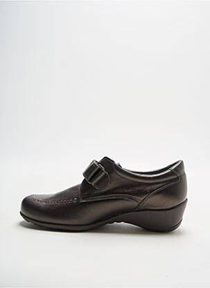 Chaussures de confort matière lisse talon de 4 à 6cm marron BOPY femme