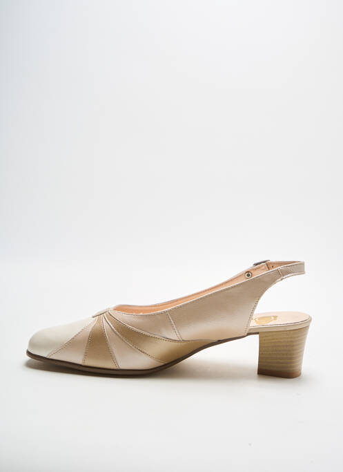 Sandales/Nu pieds beige OMBELLE pour femme