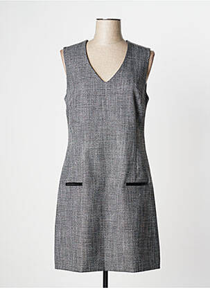 Robe mi-longue sans manche sans manche gris EVA KAYAN femme