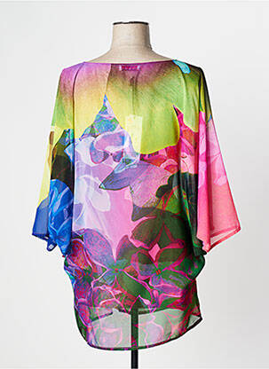 Tunique manches longues imprimé fantaisie bleu FUEGO WOMAN femme