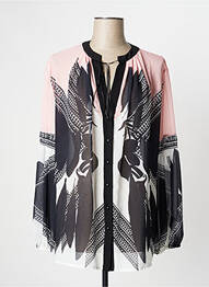 Chemisier tissage crêpe manches longues rose FUEGO WOMAN femme