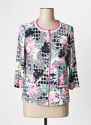 Chemisier imprimé fleurs manches 3/4 rose SOMMERMANN femme