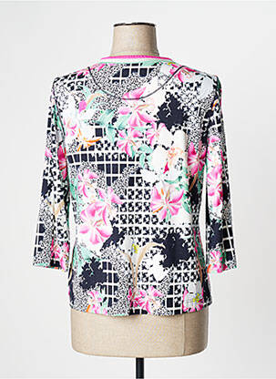 Chemisier imprimé fleurs manches 3/4 rose SOMMERMANN femme