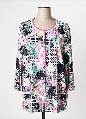 Chemisier imprimé fleurs manches 3/4 rose SOMMERMANN femme
