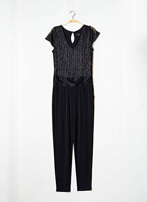 Combi-pantalon fermeture boutonnée au dos manches courtes noir COMMA, femme