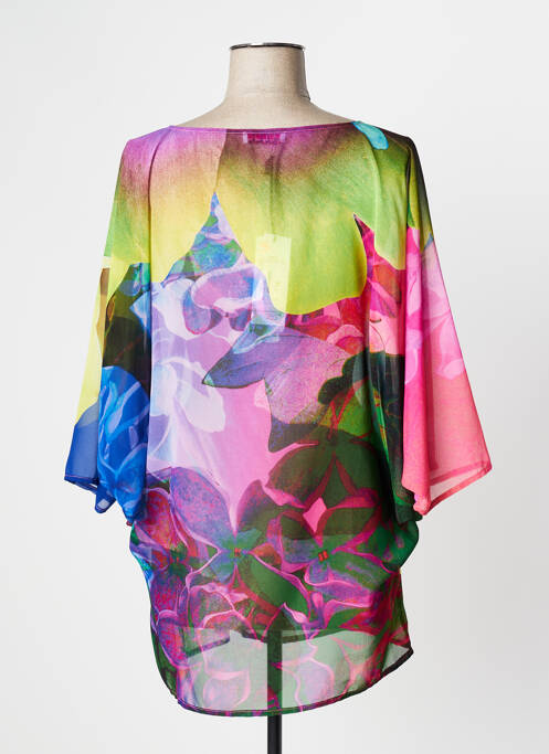 Tunique manches longues imprimé fantaisie bleu FUEGO WOMAN femme