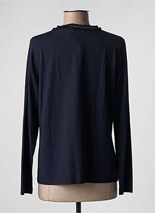 Gilet manches longues stretch bleu LUCIA femme