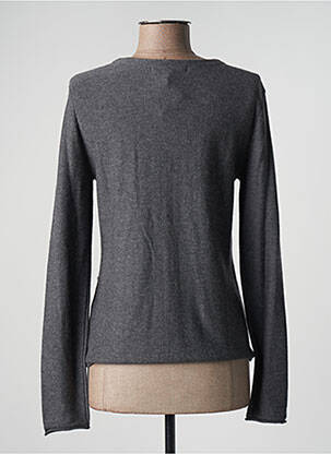 Gilet manches longues col rond gris FUEGO WOMAN femme