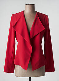 Veste chic manches longues rouge SAINT HILAIRE femme