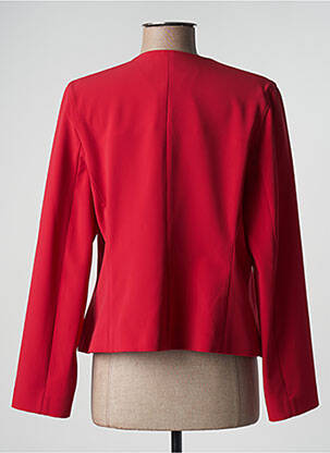 Veste chic manches longues rouge SAINT HILAIRE femme