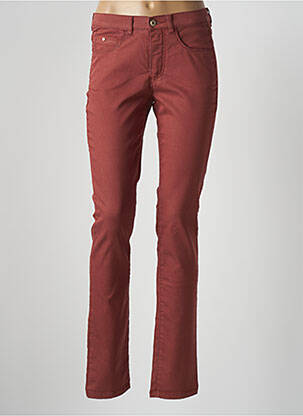 Pantalon slim stretch taille normale marron SAINT HILAIRE femme