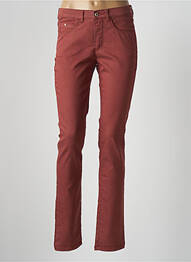 Pantalon slim stretch taille normale marron SAINT HILAIRE femme