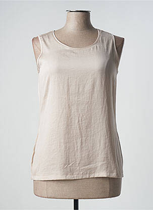 Top stretch sans manche beige SOMMERMANN femme