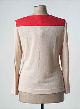 Veste casual col rond beige POUPEE CHIC femme