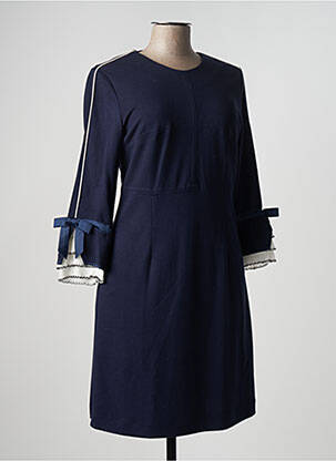 Robe mi-longue bleu POUPÉE CHIC BY MERCEDES DE MIGUEL pour femme