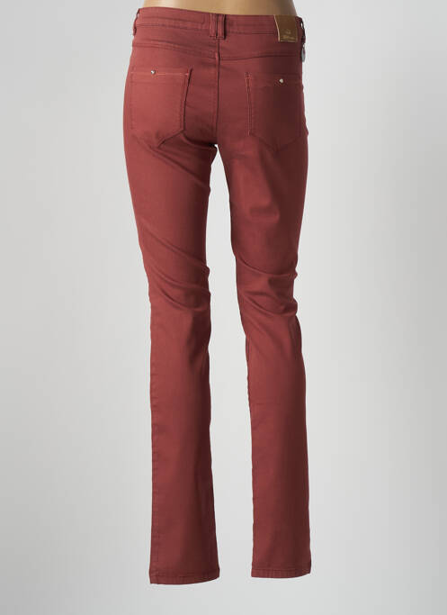 Pantalon slim marron SAINT HILAIRE pour femme