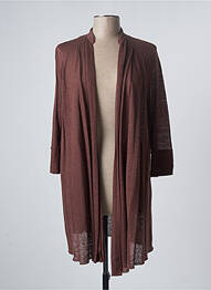 Gilet manches longues manches longues marron MARIA BELLENTANI femme