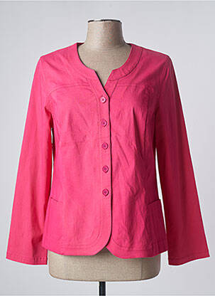 Veste casual epaulette rose GEVANA femme