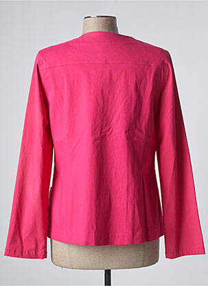 Veste casual epaulette rose GEVANA femme