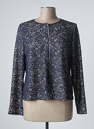 Veste chic fermeture boutonnée sur le devant bleu SOMMERMANN femme