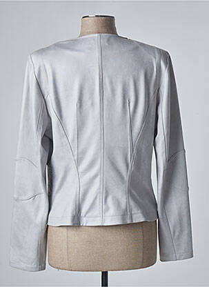 Veste casual coupe cintrée gris EVA KAYAN femme