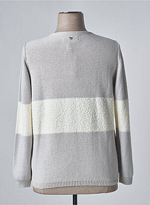 Gilet manches longues stretch gris PURE BY LUCIA femme