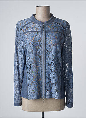 Veste casual col rond bleu SOMMERMANN femme