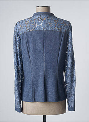 Veste casual col rond bleu SOMMERMANN femme