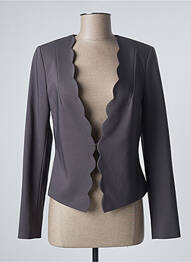 Veste chic col v gris COMMA, femme
