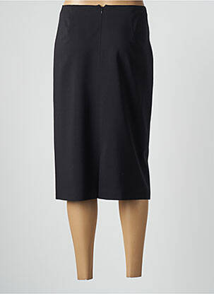 Jupe mi-longue taille à pinces noir BASLER femme