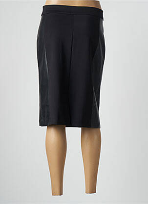Jupe mi-longue stretch noir LESLIE femme