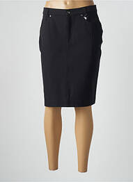 Jupe mi-longue coupe droite noir FABER femme