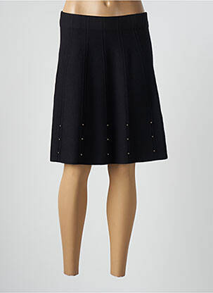 Jupe mi-longue stretch noir COMMA, femme