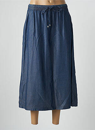 Jupe longue bleu BRUNO SAINT HILAIRE pour femme