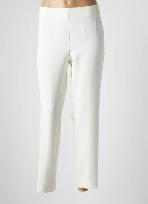 Pantalon 7/8 taille normale taille normale beige POUPEE CHIC femme