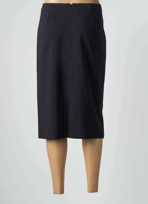 Jupe mi-longue taille à pinces noir BASLER femme