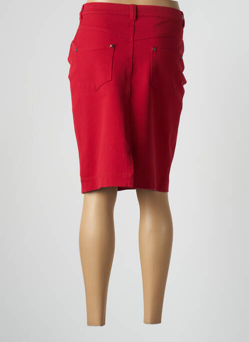 Jupe mi-longue rouge FABER pour femme