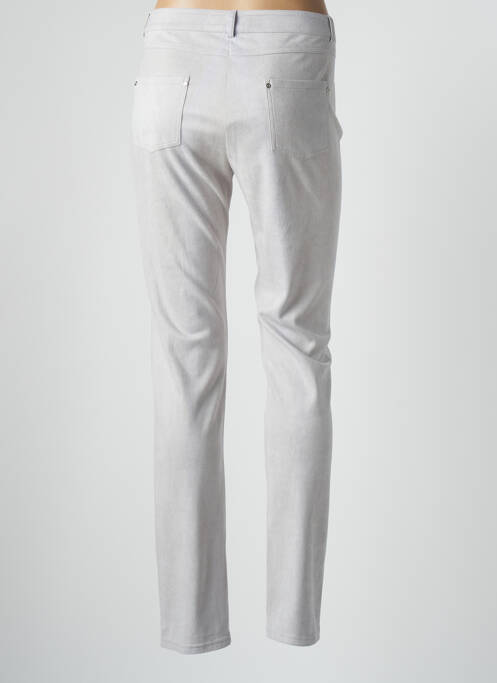 Pantalon slim gris LESLIE pour femme