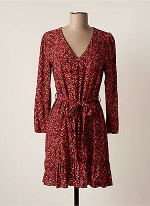Robe courte manches longues manches longues rouge GRACE & MILA femme
