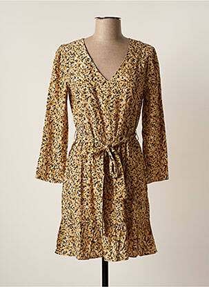 Robe courte manches longues manches longues beige GRACE & MILA femme